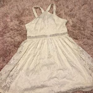 White lace dress
